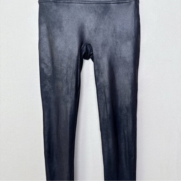 Spanx Womens Small Faux Leather High Rise Shapewear Legging In Black - Picture 6 of 14
